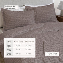 Load image into Gallery viewer, 100% Cotton Honeycomb Waffle Duvet Set - Mattea Collection