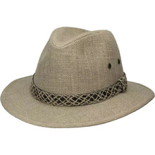 Load image into Gallery viewer, Dorfman Pacific Marsing - Hemp Straw Outback Fedora Hat