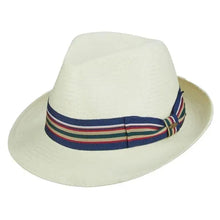 Load image into Gallery viewer, Scala Kennedy - Straw Fedora Hat