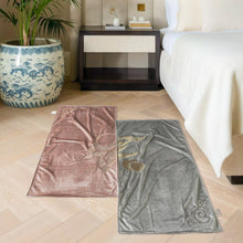 Load image into Gallery viewer, Meaningful Arabic Art German Velvet Couples Prayer Mat Set Interactive Pattern Prayer Mat (MR081)