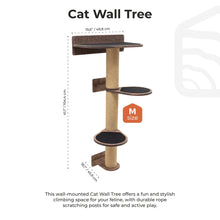 Load image into Gallery viewer, Medium Cat Tree – Dark Walnut
