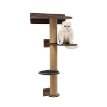 Load image into Gallery viewer, Medium Cat Tree – Dark Walnut