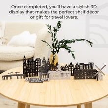 Load image into Gallery viewer, Wooden Travel Decor Memory City – Amsterdam