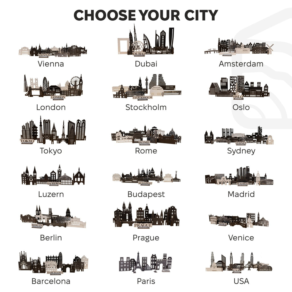 Wooden Travel Decor Memory City – Vienna