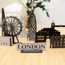 Load image into Gallery viewer, Wooden Travel Decor Memory City – London