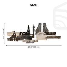 Load image into Gallery viewer, Wooden Travel Decor Memory City – Stockholm