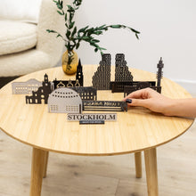 Load image into Gallery viewer, Wooden Travel Decor Memory City – Stockholm