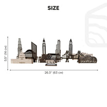 Load image into Gallery viewer, Wooden Travel Decor Memory City – USA Buildings