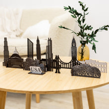Load image into Gallery viewer, Wooden Travel Decor Memory City – USA Buildings