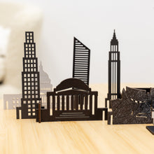 Load image into Gallery viewer, Wooden Travel Decor Memory City – USA Buildings