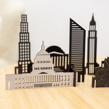 Load image into Gallery viewer, Wooden Travel Decor Memory City – USA Buildings