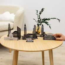 Load image into Gallery viewer, Wooden Travel Decor Memory City – USA Buildings