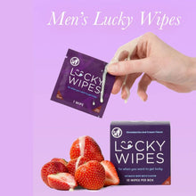 Load image into Gallery viewer, Strawberries and Cream Flavored Men's Wipes
