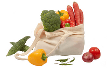 Load image into Gallery viewer, Mesh &amp; Fabric Tote Bag