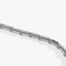 Load image into Gallery viewer, Tube Bead and Crystal Chain Bracelet