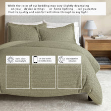 Load image into Gallery viewer, 100% Cotton Honeycomb Waffle Duvet Set - Mattea Collection