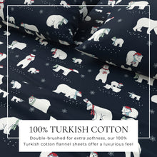Load image into Gallery viewer, Turkish Cotton Christmas Flannel Sheet Set - Whittaker Collection
