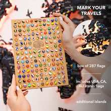 Load image into Gallery viewer, 3D LED / LUMINOUS Wooden World Map 3.0 Midnight