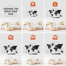 Load image into Gallery viewer, 3D Wooden World Map Midnight