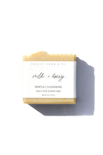 Load image into Gallery viewer, Fragrance Free Handmade Tallow + Goat Milk Soap Bar Trio