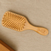 Load image into Gallery viewer, Mini Paddle Style Bamboo Hairbrush