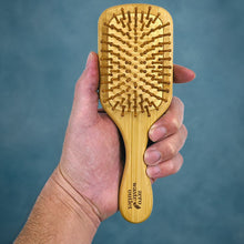 Load image into Gallery viewer, Mini Paddle Style Bamboo Hairbrush