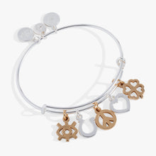 Load image into Gallery viewer, Mixed Symbol Multi-Charm Bangle