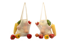 Load image into Gallery viewer, Mesh &amp; Fabric Tote Bag