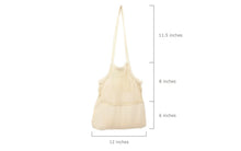 Load image into Gallery viewer, Mesh &amp; Fabric Tote Bag