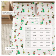 Load image into Gallery viewer, Turkish Cotton Christmas Flannel Sheet - Whittaker Collection
