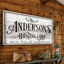 Load image into Gallery viewer, Family Hunting Camp Sign II