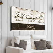 Load image into Gallery viewer, Bless The Food Before Us And The Love Between Us Sign V