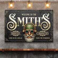Load image into Gallery viewer, Personalized Family Steampunk Sign