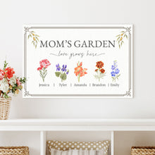 Load image into Gallery viewer, Mother's Day Sign Love Grows Here Mom's Garden