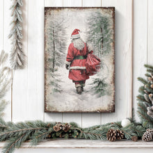 Load image into Gallery viewer, Vintage Christmas Santa Claus Wall Art V