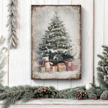 Load image into Gallery viewer, Vintage Christmas Tree With Gifts Wall Art II