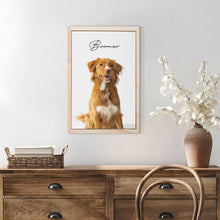 Load image into Gallery viewer, Custom Pet Memorial Portrait Watercolor Sign