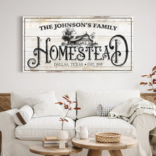 Load image into Gallery viewer, Vintage Farmhouse Homestead Sign