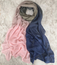 Load image into Gallery viewer, Modal Gradient Soft Hijab | Color Transition Hijab with Natural Flow (MH162)