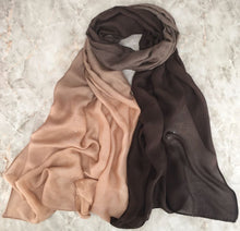 Load image into Gallery viewer, Modal Gradient Soft Hijab | Color Transition Hijab with Natural Flow (MH162)