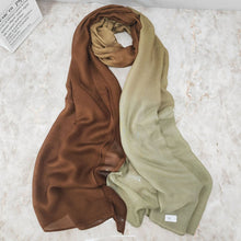 Load image into Gallery viewer, Modal Gradient Soft Hijab | Color Transition Hijab with Natural Flow (MH162)
