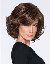 Load image into Gallery viewer, Modern Flair Wig Color R2 Ebony - Hairdo Wigs Mid-Length Layered Soft Wave Bob TRU2Life Heat Friendly Synthetic