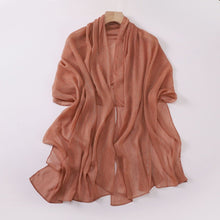 Load image into Gallery viewer, Modest Elegance Silver Crinkle Drape Hijab with Rhinestones (MH155)