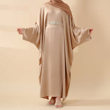 Load image into Gallery viewer, Modest Kaftan for Special Occasions: Batwing Abaya With Rhinestone Waist (MA135)