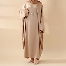 Load image into Gallery viewer, Modest Kaftan for Special Occasions: Batwing Abaya With Rhinestone Waist (MA135)