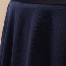 Load image into Gallery viewer, Navy Blue Pleated Abaya Set | Beaded Robe Abaya with Silver Embroidery (MOA168)