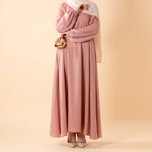 Load image into Gallery viewer, Modest Luxury Premium Satin Abaya | Umbrella Cut A-Line Abaya with Pockets (MA311)