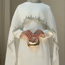 Load image into Gallery viewer, Celestial Rhinestone Cape Abaya | Luxury 2-Piece Set (MA251)