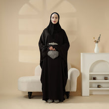 Load image into Gallery viewer, Modest Kaftan for Special Occasions: Batwing Abaya With Rhinestone Waist (MA135)