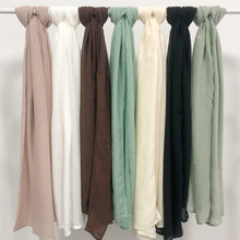 Load image into Gallery viewer, Modesty Pure Color Hijab &amp; Undercap 2-Piece Set (MH174)